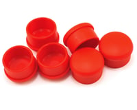 Hudy 22mm Plastic V2 Handle Cap Set (Red) (6)