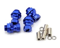 Team Integy 17mm Aluminum Hex Wheel Hub Set (Blue) (4) (+12mm Offset)