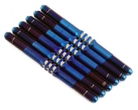 JConcepts B6.4 Fin Titanium Turnbuckle Set (Blue) (6) (3.5x46mm)