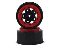 JConcepts Tremor Red Beadlock Slash Rear 4x4 F/R Wheel (2) JCO3391BR