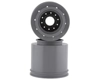 JConcepts Aggressor 2.6x3.6" Monster Truck Wheel (Silver) (2) w/17mm Hex