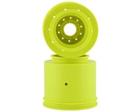 JConcepts Aggressor 2.6x3.6" Monster Truck Wheel (Yellow) (2) w/17mm Hex