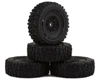 JConcepts 1.0" Landmines Pre-Mounted Tires w/Hazard Wheel (Black) (4)