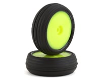 JConcepts Mini-B Hawk Pre-Mounted Front Tires (Yellow) (2)