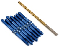 J&T Bearing Co. TLR 22X-4 Titanium "Milled" XD Turnbuckle Kit (Blue)
