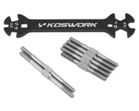 Koswork Kyosho 1/10 Steel HD Turnbuckle Set w/Wrench (7)