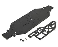 Losi DBXL-E 4mm Chassis with Brace Plate in Black LOS251050