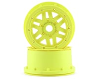 Losi 5IVE-T 2.0 Wheel & Beadlock Set Fluorescent Yellow (2) LOS45024