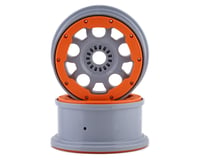 Losi Silver Wheels with Orange Bead Lock (2) DBXL-E 2.0 LOS45032