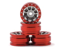 Orlandoo Hunter Aluminum Porous 9 Hole Wheel w/Brake Rotor (Red) (4)