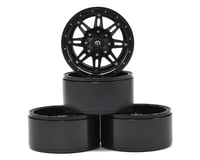 RC4WD Fuel Offroad Hostage 2.2 Aluminum Beadlock Rock Crawler Wheel (4) (Black)
