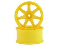 RC Art Evolve GF-R 6-Spoke Drift Wheels (Yellow) (2)