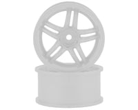 RC Art Evolve 33-R 5-Split Spoke Drift Wheels (White) (2)