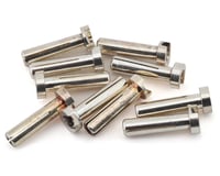 Ruddog 4mm Silver Male Bullet Plug (10) (18mm Long)