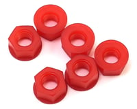 RJ Speed Solid Nylon Diff Nuts Red 1/4-28 (6)