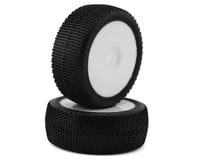 Raw Speed RC SuperMini 1/8 Buggy Pre-Mounted Tires (White) (2)