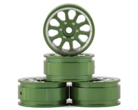 Samix SCX24 Aluminum 1.0" Wheel Set (Green) (4)