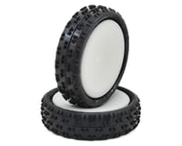 Schumacher "Cut Stagger" Pre-Mounted 2.2" 2WD Buggy Front Turf Tires (2)