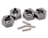 ST Racing Concepts Aluminum Hex Adapter & Drive Pin Set (Gun Metal) (4)