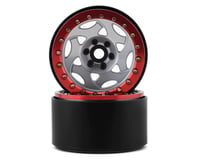 SSD RC 2.2 Champion Beadlock Wheels (Silver/Red)