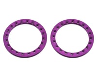 SSD RC 1.9"" Aluminum Beadlock Rings (Purple) (2)