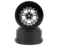 SSD RC V Spoke Aluminum Rear 2.2/3.0” Drag Racing Beadlock Wheels (Black) (2)