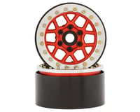 SSD RC 1.9"" Boxer Beadlock Wheels (Red)