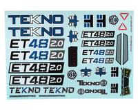 Tekno RC ET48 2.0 Decal Sheet