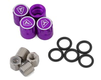 Treal Hobby 1.9" Scale 4mm Wheel Center Caps (Purple) (4)