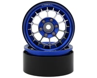 Treal Hobby Type A 1.9'' Spoked Beadlock Wheels (Blue) (2)