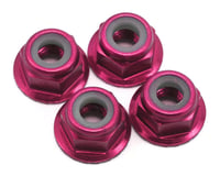 Traxxas 4mm Nylon Flanged Locknuts Pink (4) TRA1747P
