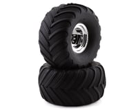 Traxxas Front Wheels with Monster Jam Replica Tires (2) TRA3665