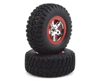 Traxxas Tires/Wheels Assembled Red Beaclock Slash VXL (2) TRA5869