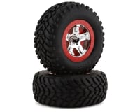 Traxxas 2WD Mounted SCT Tires & 2.2/3.0" DP Wheels Red TRA5888