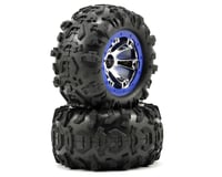 Traxxas Assembled Blue Beadlock 1/16 Summit Tires/Wheels TRA7274