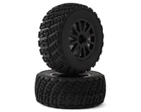 Traxxas Gravel Pattern Tires/Black Wheels Assembled/Glued TRA7473T
