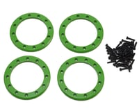 Traxxas Aluminum 2.2" Beadlock Rings Green with 2x10 CS TRA8168G