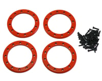 Traxxas Aluminum 2.2" Beadlock Rings Red with 2x10 CS TRA8168R