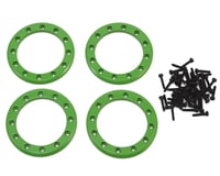 Traxxas Aluminum 1.9" Beadlock Rings Green with 2X10 CS TRA8169G
