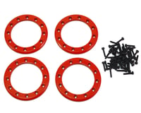 Traxxas Aluminum 1.9" Beadlock Rings Red with 2X10 CS TRA8169R