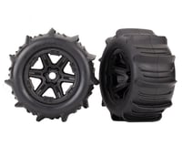 Traxxas Paddle Tires 3.8" Pre-Mounted w/Monster Truck Wheels (Black)