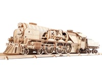 UGears V-Express Steam Train & Tender Wooden 3D Model