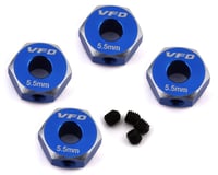 V-Force Designs Team Associated 12mm Hex Adapters (Blue) (4)