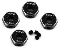 V-Force Designs Team Associated 12mm Hex Adapters (Black) (4)