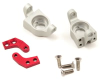 Vanquish Products Wraith Steering Knuckle Set (Silver/Red) (2)
