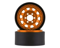 Vanquish Products KMC KM236 Tank 1.9" Beadlock Crawler Wheels (Orange) (2)
