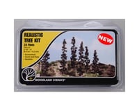 Woodland Scenics Conifer Tree Kit, 2-1/4"-4" (24)