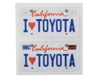 WRAP-UP NEXT REAL 3D U.S. License Plate (2) (I LOVE TOYOTA) (11x50mm)