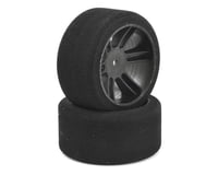 Xceed RC ITA Wide Front Tire-Rim (Carbon Black) (2) (35 Shore)