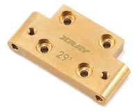XRAY XB2 Dirt Edition 23/29° Brass Front Lower Arm Mount